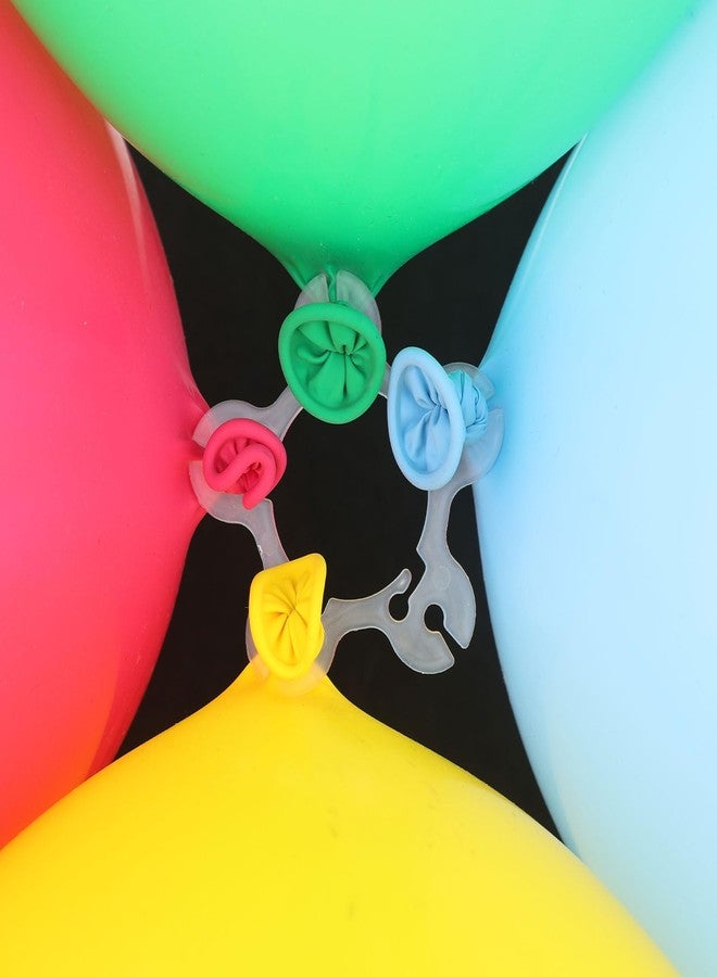 lasuroa 50pcs Balloon Arch Clips, 5.6x5.4x0.2cm/2.2x2.1x0.08in Plastic Balloon Garland Tie Backdrop Connector Clips Holders Tying Accessories for Wedding Birthday Party Decorations - Image 3
